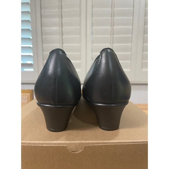 SAS Milano Pump Black Genuine Leather Size 10 Narrow NWOB Dressy Office Shoe - Picture 9 of 11